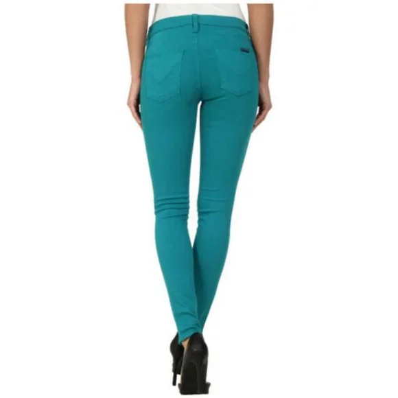 Hudson Jeans Nico Marina Blue Green Skinny Jeans ASO Taylor Swift - Picture 3 of 5
